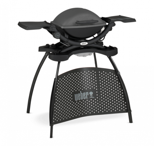 Barbacoa WEBER Q1400 con stand y mesas laterales