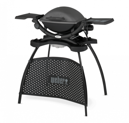 Barbecue Weber Q1400 with stand and side tables